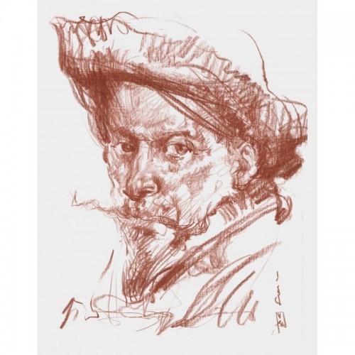 Mann in Beret 1